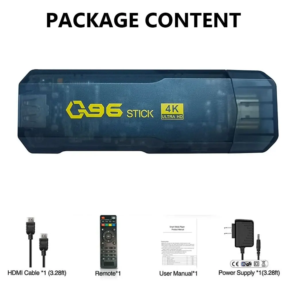Фото ТВ-приставка Q96, Android, 8 + 128 ГБ, 4 ядра, 2,4 ГГц, Wi-Fi №5