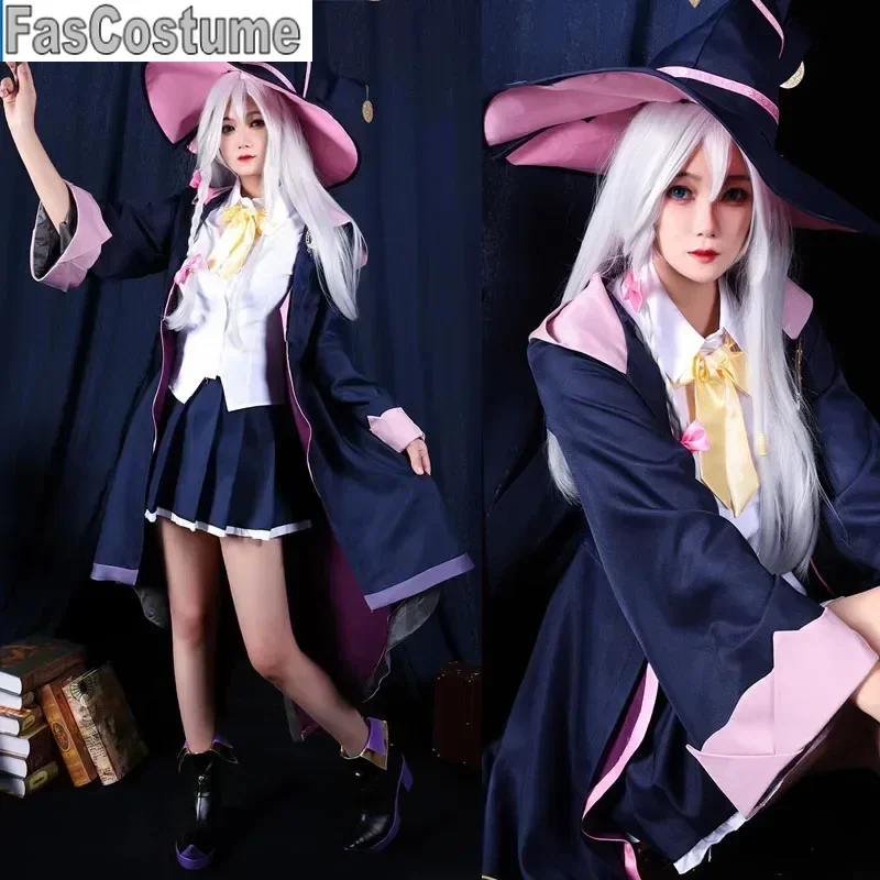 FasCostume аниме Wandering Witch The Journeyof Элейна костюмы для косплея униформа полный комплект
