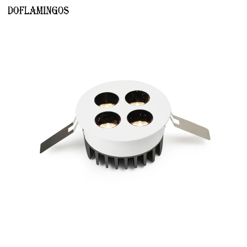 

Новинка, роскошный светодиодный точечный светильник CREE 7 вт, 12 вт, без точечного светильника, встроенный узкий край, антиблисветильник настенный светильник с затемнением ZIBEE DALI