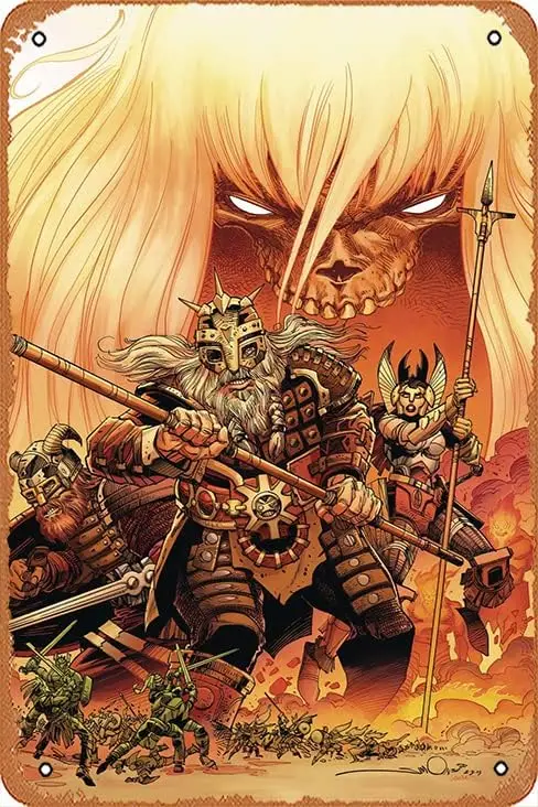 РГНАРОК ПОЛУЧИ HELHEIM # 1 A SIMONSON-аниме жестяная вывеска плакат новинка ретро