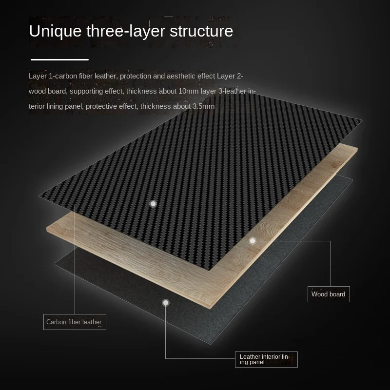 Carbon Fiber Watch Box Leather Jewelry Storage Boxes  Ring Bracelet Black Watch Box Case Organizer Display Pillows Gift Ideas