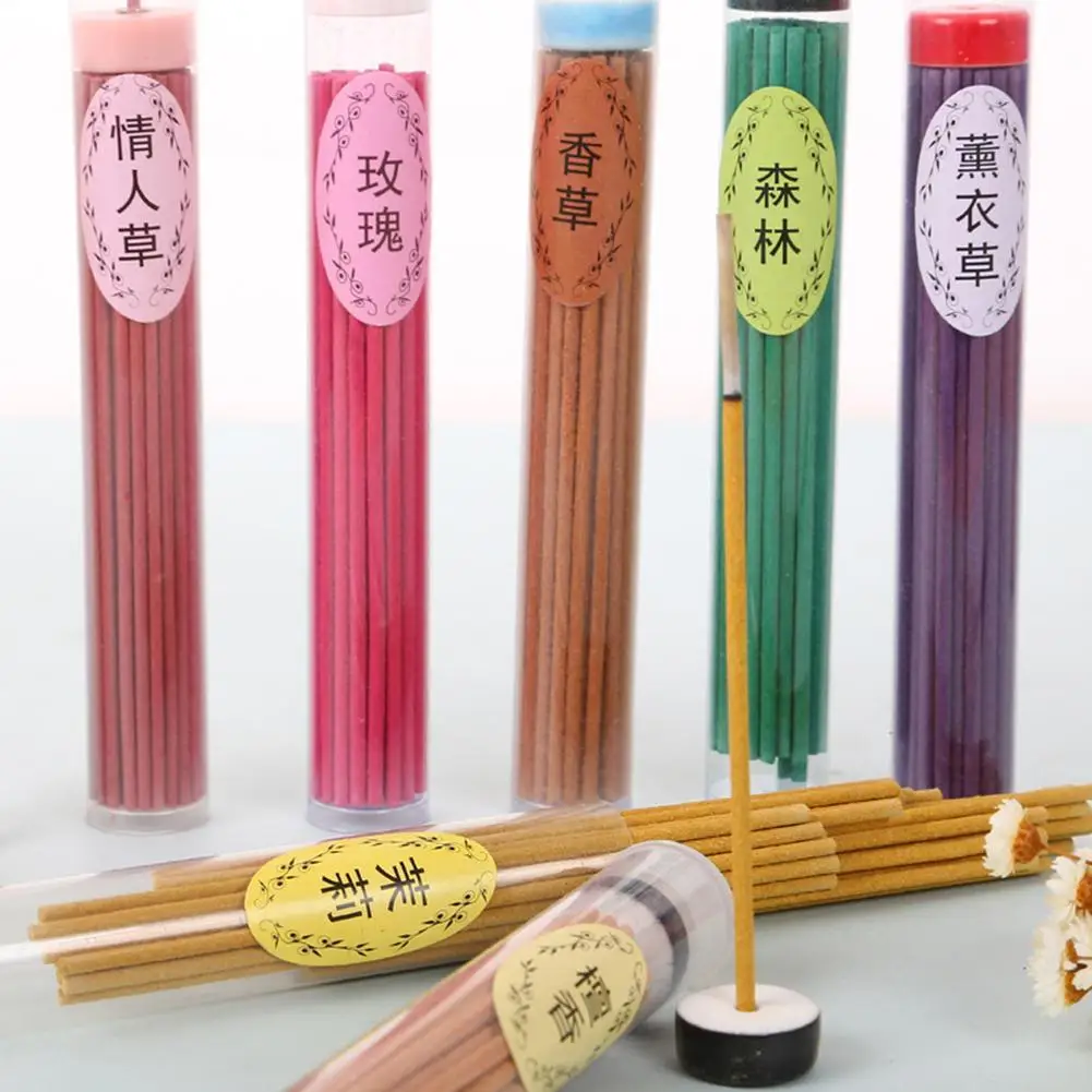 

50 Sticks Boxed Incense Aromatherapy Fragrance Spices Fresh Air Natural Aroma Indoor Spices Sandalwood Clean Air Incense Burners