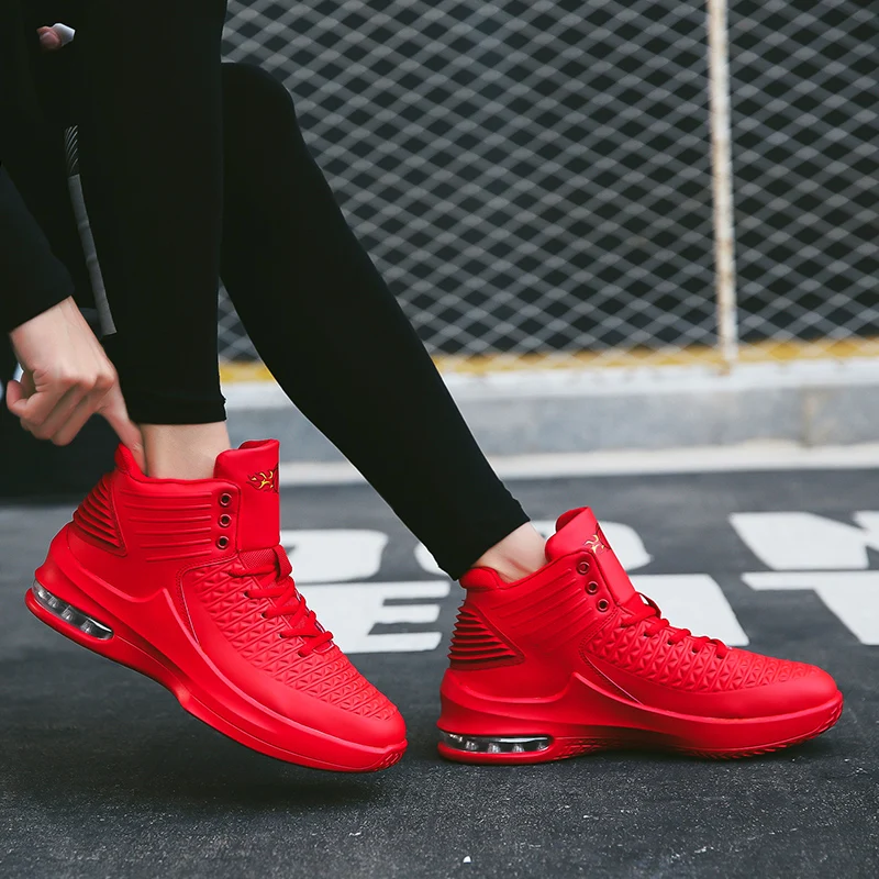 2022 Men's High Top Basketball Shoes Cushioning Sneakers Men Lac-up Gym Training Athletic Shoes Male Footwear Zapatillas Hombre