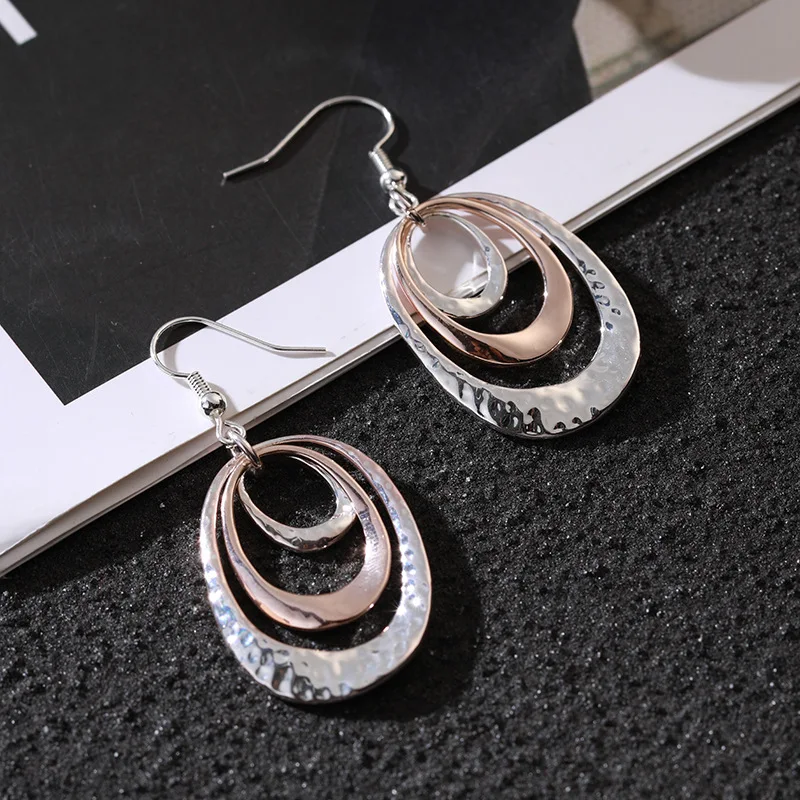 

Simple Fashion Metal Geometric Earrings For Women Hollow Out Dangle Drop Earrings Gothic Jewelry Gift Brincos