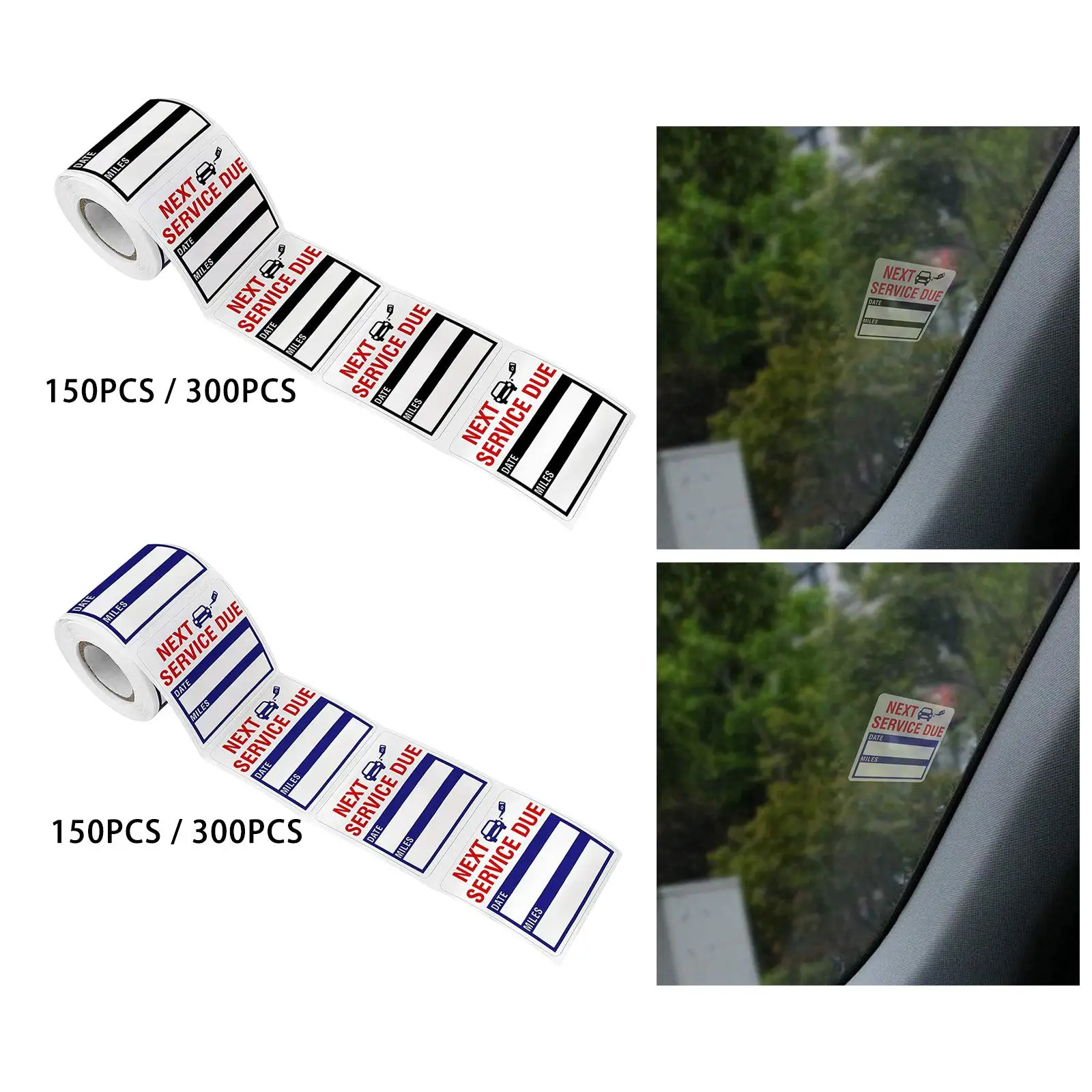 Напоминания о смене масла 2 x дюйма самоклеящиеся этикетки наклейки на окна