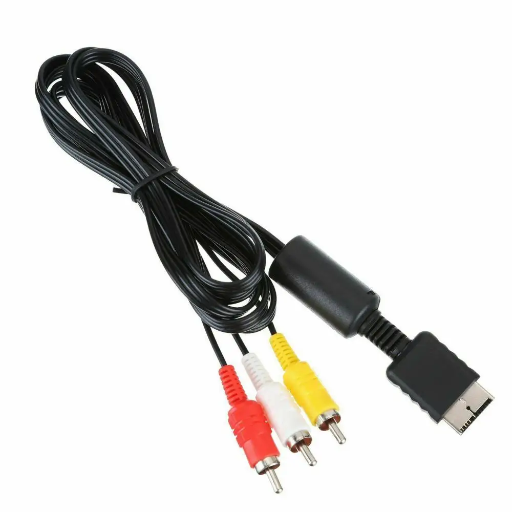 

Audio Video Stereo Cable Cord For Playstation PS1 PS2 PS3 Gamepad Copper Material AV Cable For PS1/2/3 Games Accessories