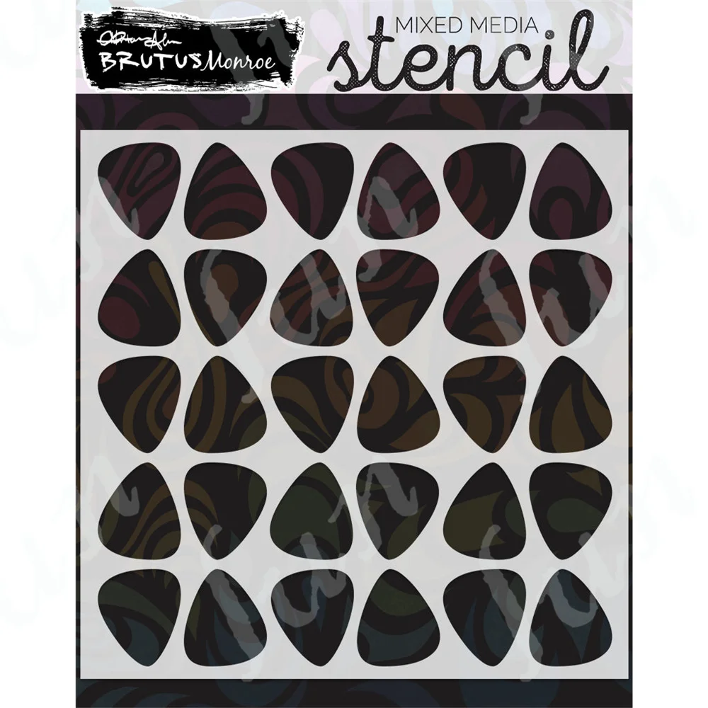 

Guitar Picks Drawing Layered Stencils Handmade DIY Scrapbooking Photo Album Decorative Embossing Paper Card Crafts
