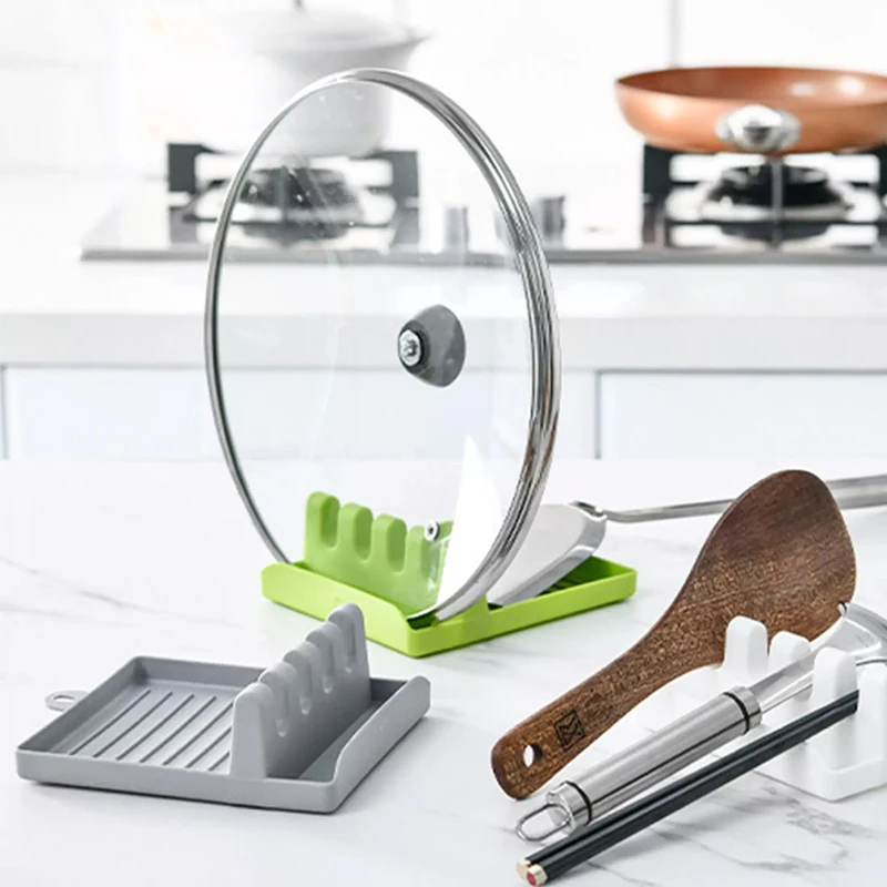 

Spatula Rack Holder Storage Shelf Spoon Rest Tableware Holder Draining Rack Mat Organizer Heat Resistant Kitchen Storage Tool
