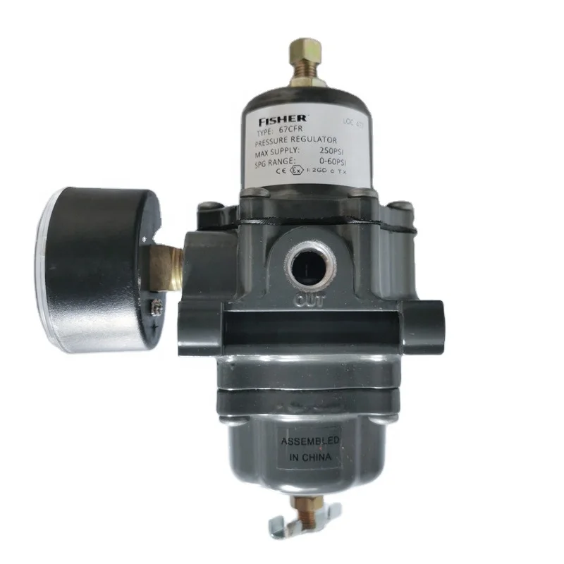 

Pressure reducing valve fisher 67CFR-225/C4 67CF-1663-38531 pressure regulating valve mounted on the valve 67CFR-237 167DA