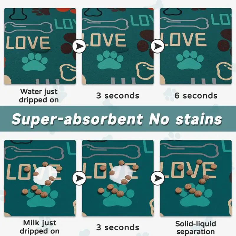 Подставка для корма домашних животных напольный коврик кормления