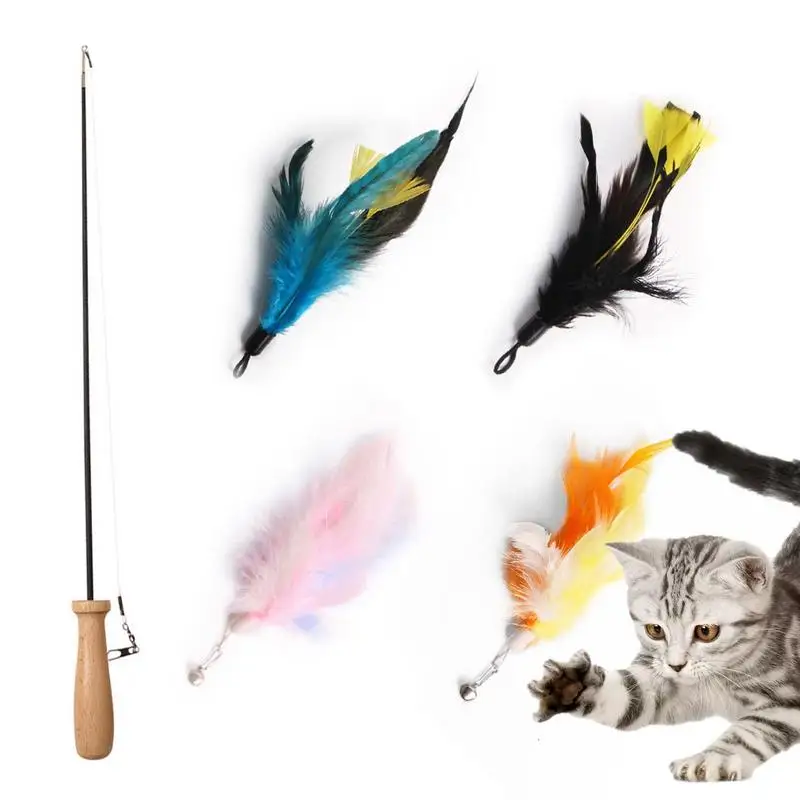 Игрушки для кошек с перьями. Игрушка для кошек на палочке с перьями. Игрушка для кота палочка и мех.