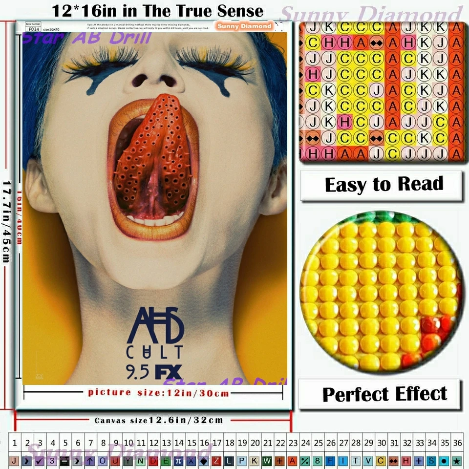 5d алмазная живопись сделай сам AB Drill американский ужас история фильмов Набор для
