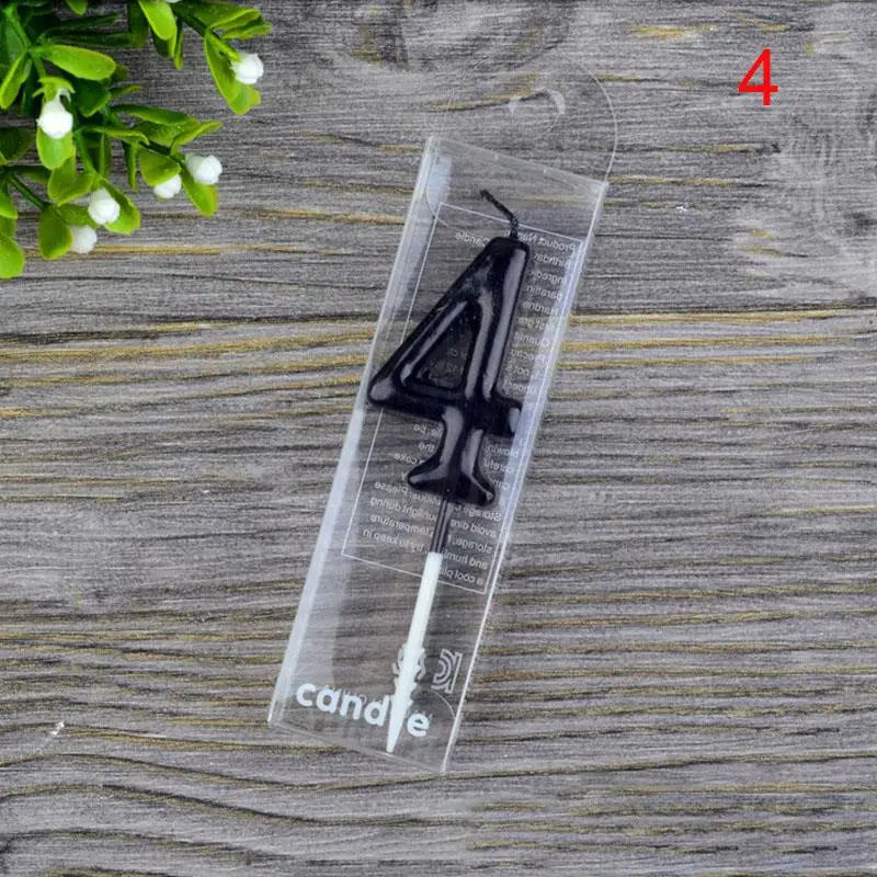 

Черные детские свечи для торта