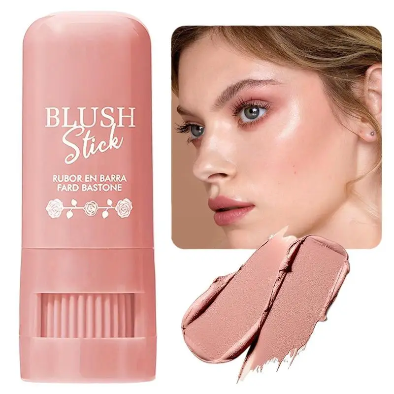 

Blushes Stick Lipstick Waterproof Lightweight Finishing Makeup Highlighters Glitter Corrector Creamy Blush Makeup Cosmetics