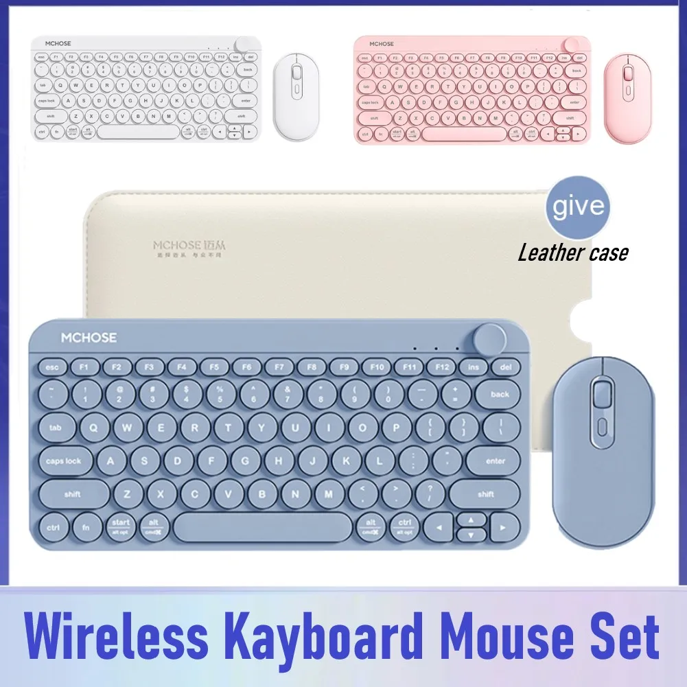 

Беспроводная клавиатура с низким уровнем шума для ПК, 79 клавиш, клавиатура DPI, регулируемая мышь 2,4G/Bluetooth-совместима с ноутбуком, настольным ...