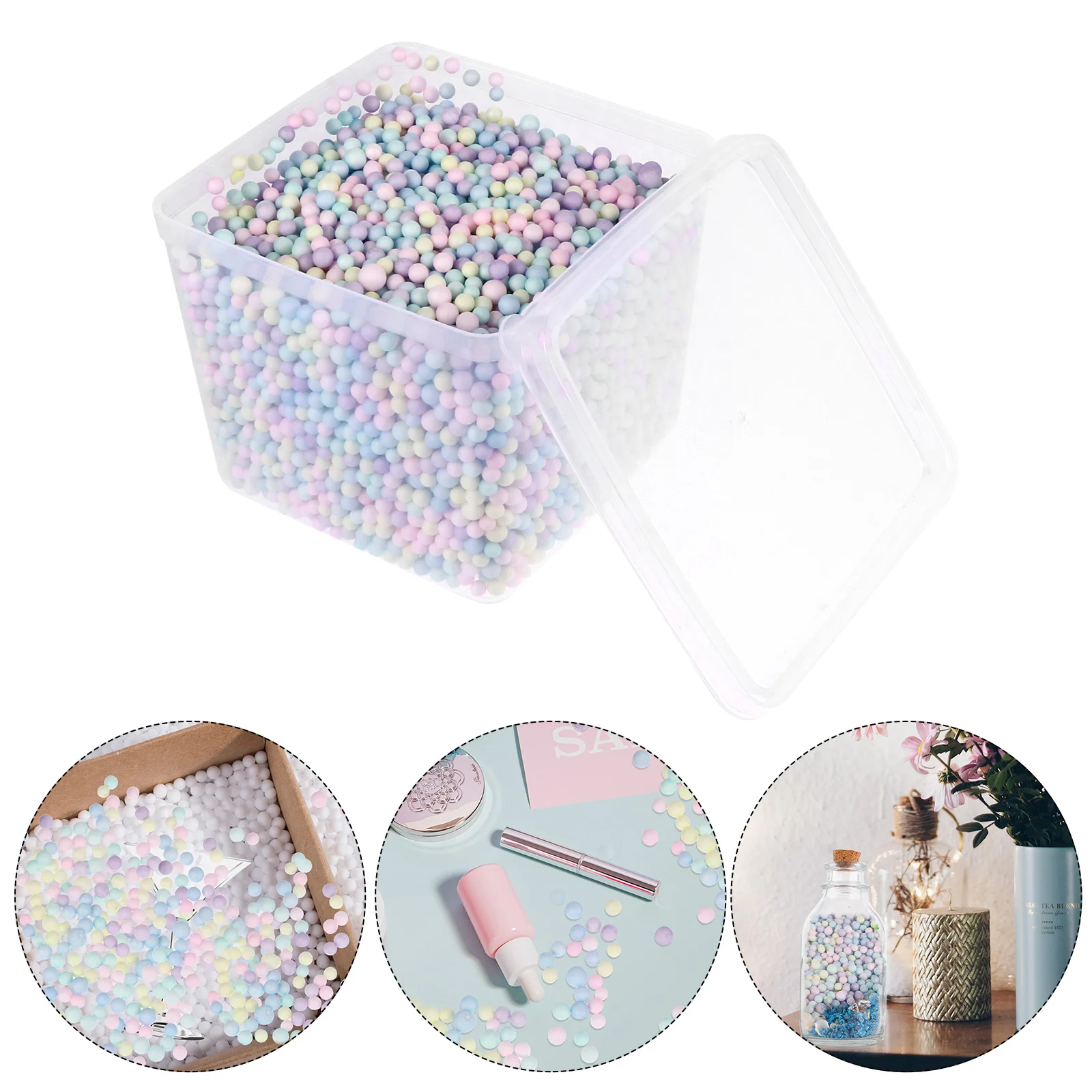 

Particles DIY Ball Colorful Balls Filling Gift Box Decor Ornament Foam Craft