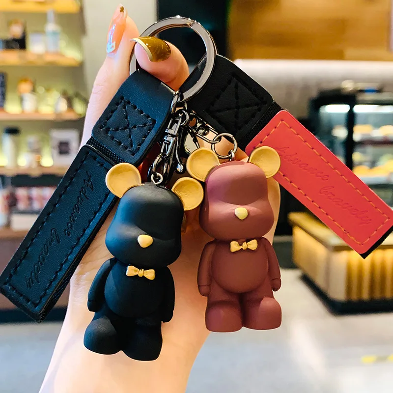 

Cartoon Method Fighting Bear Women Men Keychains /Phone/Bag Pendant Car Ornament Charms Children Couple Birthday Gift Toys