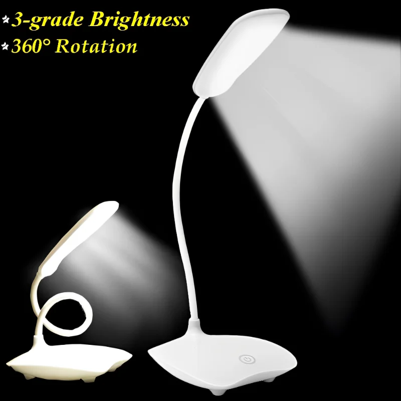 

Study Switch Light Dual Reading Lamp & Grade Charging Battery Eye Touch Lampsthree Protection Desk Brightness Student