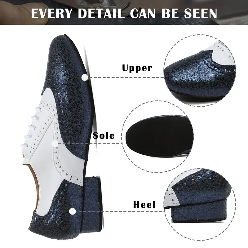 Men Dance Shoes Ballroom dance shoes Adult Latin Dance Shoes Tango Performance Shoes Dance Sneaker For Boy heeled 2.5cm Indoor
