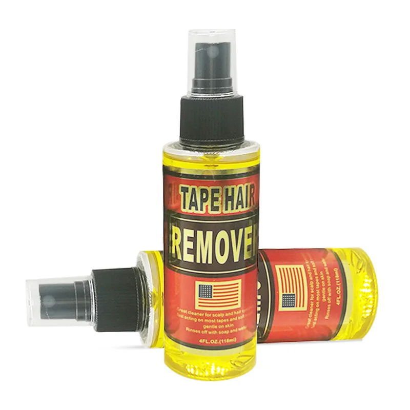 Wholesale Tape Hair Remover Adhesive Lace wig glue liquid remover For Lace Wig/Toupee/Closure tape hair extension 4FL OZ(118ml)