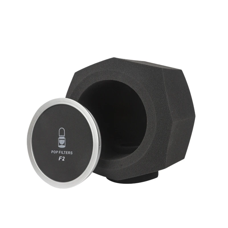 

Studio Mic Screen Detachable Recording Live Mic Anti-Interference Noise Reduction Wind-Proof Screen Capture Pure Voices DXAC