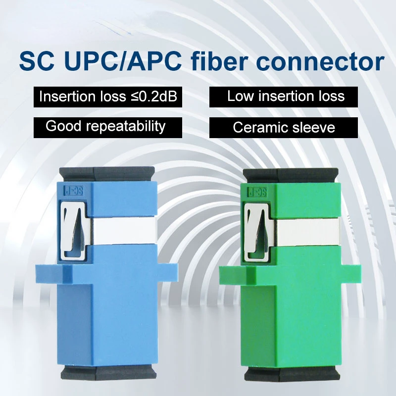 

10 шт./лот волоконно-оптический соединитель переходник SC/UPC SM фланец одномодовый односторонний Стандартный соединитель APC оптом в Бразилию