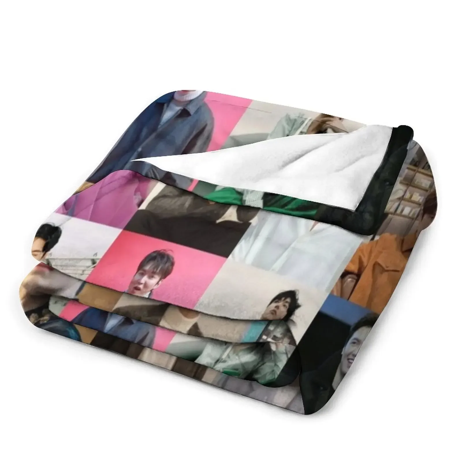 Плед lee min ho тяжелые милые мягкие клетчатые одеяла для дивана