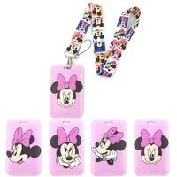 minnie mouse lanyard anime lanyard badge holder id card lanyards mobile phone rope key lanyard neck straps keychain key ring