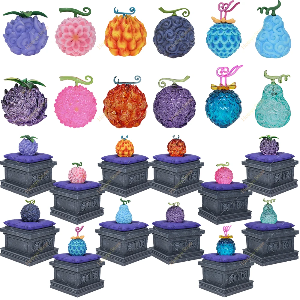 

One Piece Demon Fruit Kaidou Fish-Fish Небесно-Голубой дракон Luffy Gum-Gum Robin Flower-Flower фрукт Ace Flame-Flame Коллекционная модель игрушки