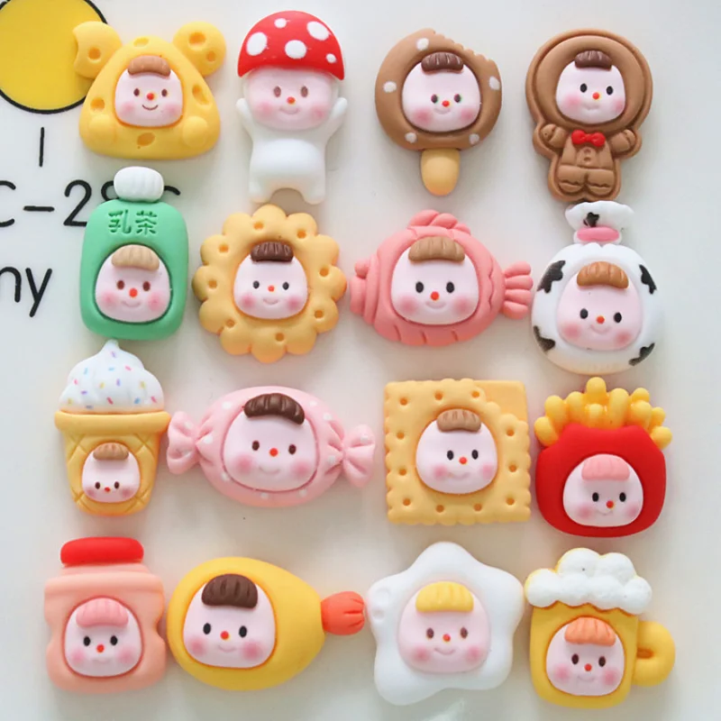 

10 Pcs New Mini Kawaii Candy Bottle Series Resin Flat Back Cabochons Scrapbook Diy Party Hairpin Accessories Decorate Craft