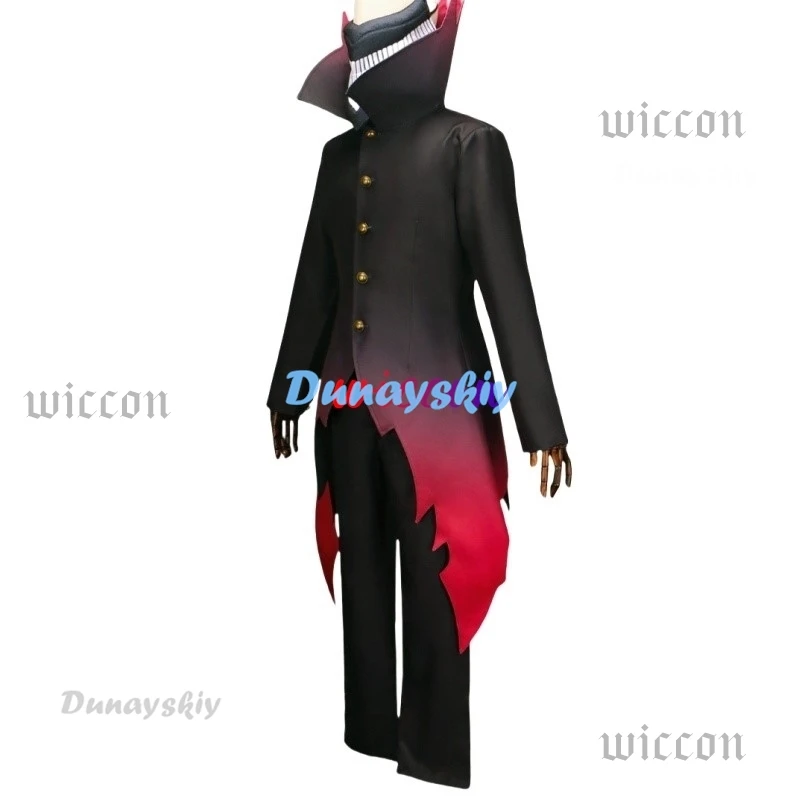 Okarun Ken Takakura Cosplay Costume Anime Dandadan Gradient Red Hem Mask Men Black Suit Glasses
