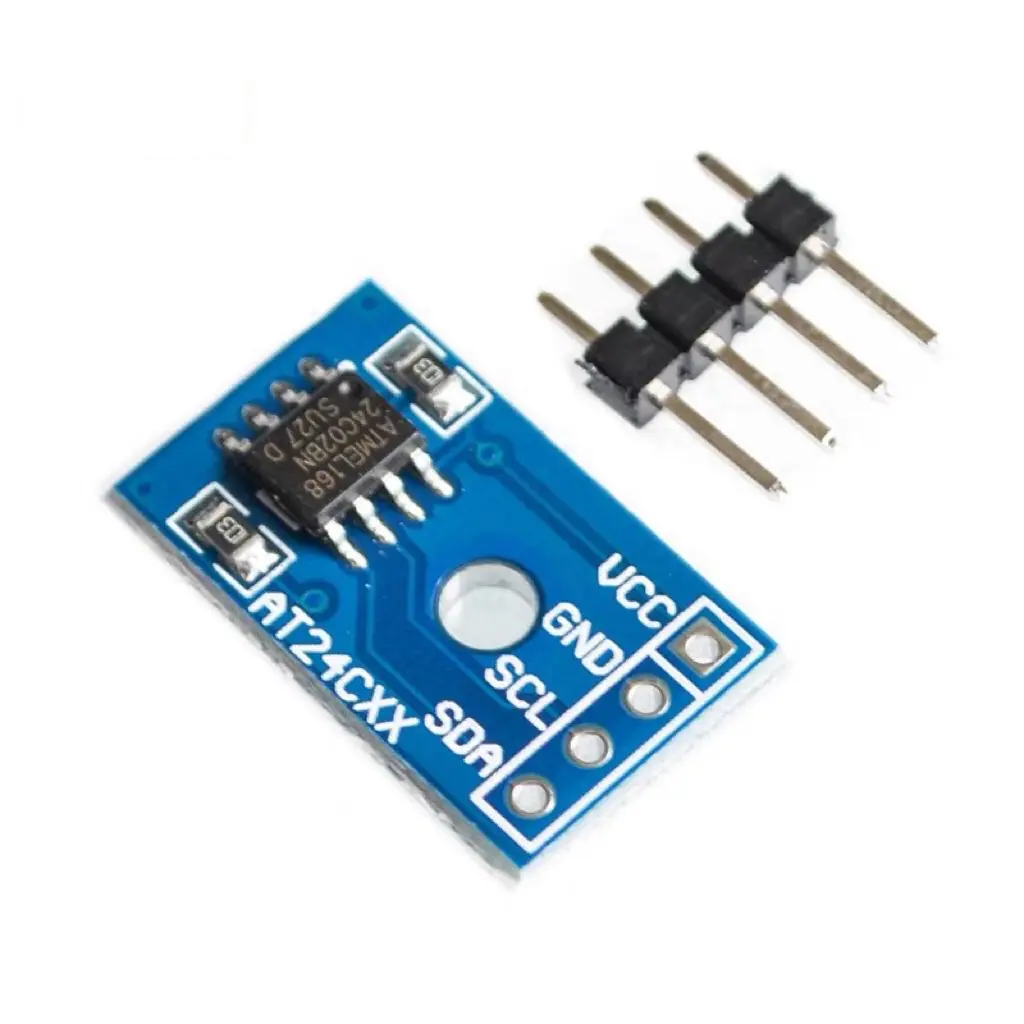 

AT24C02 Module I2C Interface IIC EEPROM Memory Module Smart Cart Blue Board