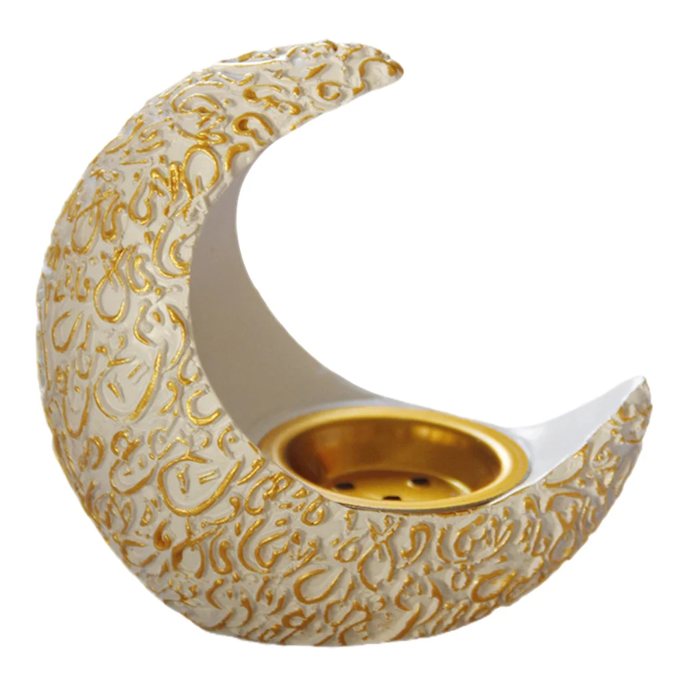 

Burner Arabic Decor Ceramic Fragrance Warmer Desktop Cone Burner Holder Resin Aromatherapy Furnace Censer Office
