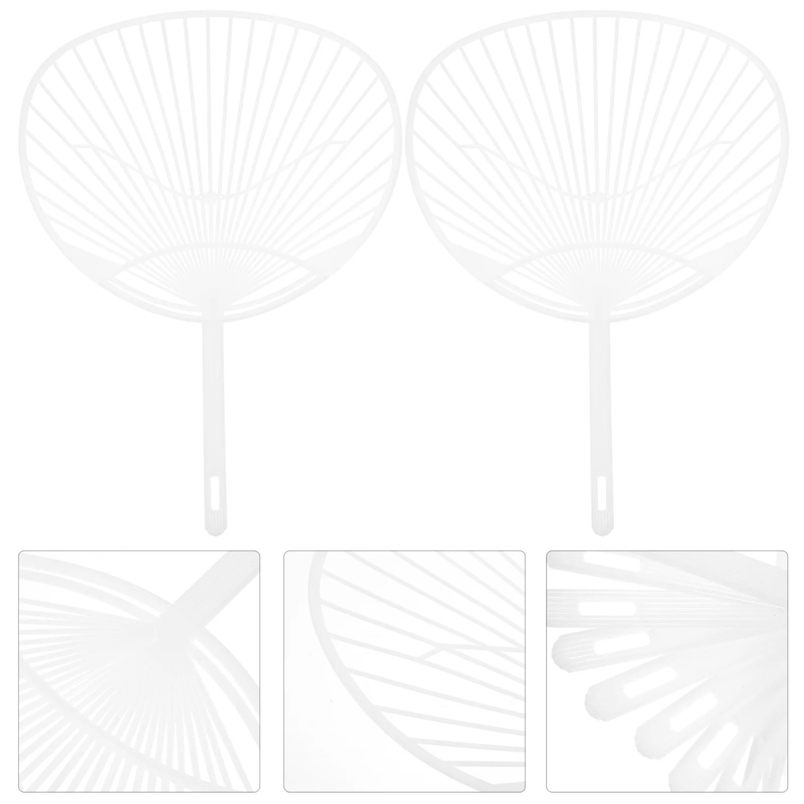 

10 Pcs DIY Crafts Hand Fans Hand-held Fan Making Crafting Supplies Fan Framework Blank