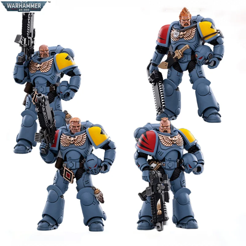 

Аниме экшн-фигурки JOYTOY Warhammer 40 к 1/18, Космические Волки, Боевой набор, набор охотников, Erik Icefang, Brother Wulfgar Kjarl, Berek