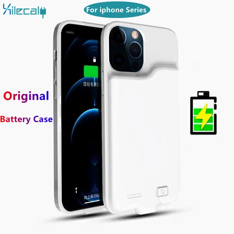 

Xilecaly Power Case Portabel Power Bank External Battery Charger Case For Iphone 13 12 11 Pro Max Mini XR XS 6 7 8 Plus SE2 SE3