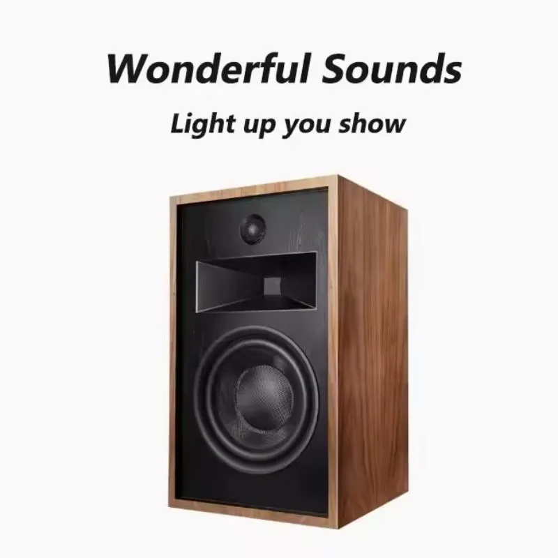 Фото T-1002 HIFI полочная акустическая система в деревянном корпусе, пассивная, без батареи, без потерь, для домашнего кинотеатра, вечеринок, улицы, 80-180 Вт №3