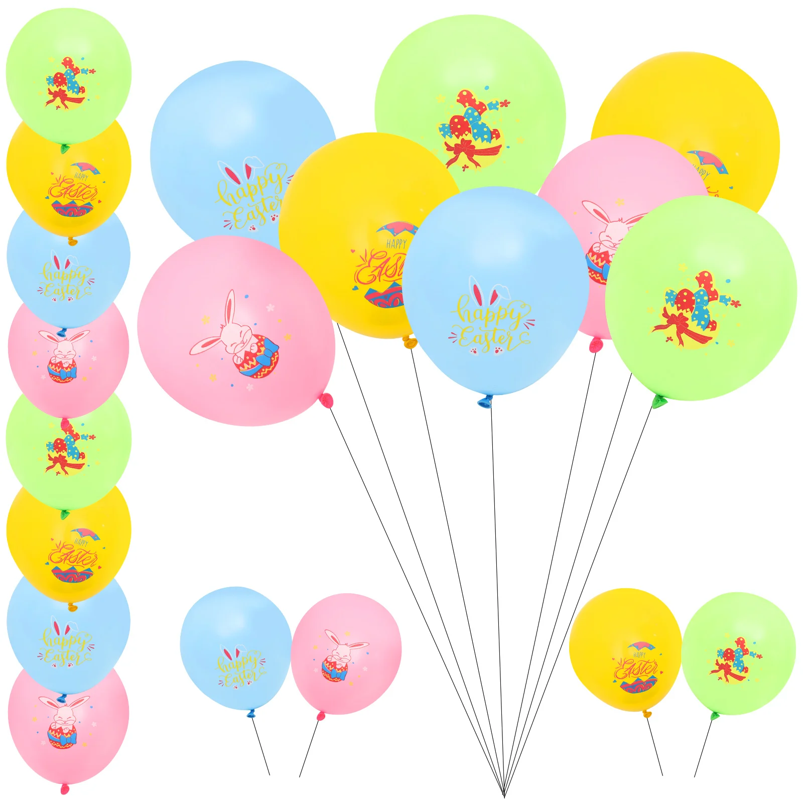 

Easter Balloon Party Balloons Bunny Decoration Latex Birthday Egg Supplies Rabbit Favor Decor Decorations Ornament Helium