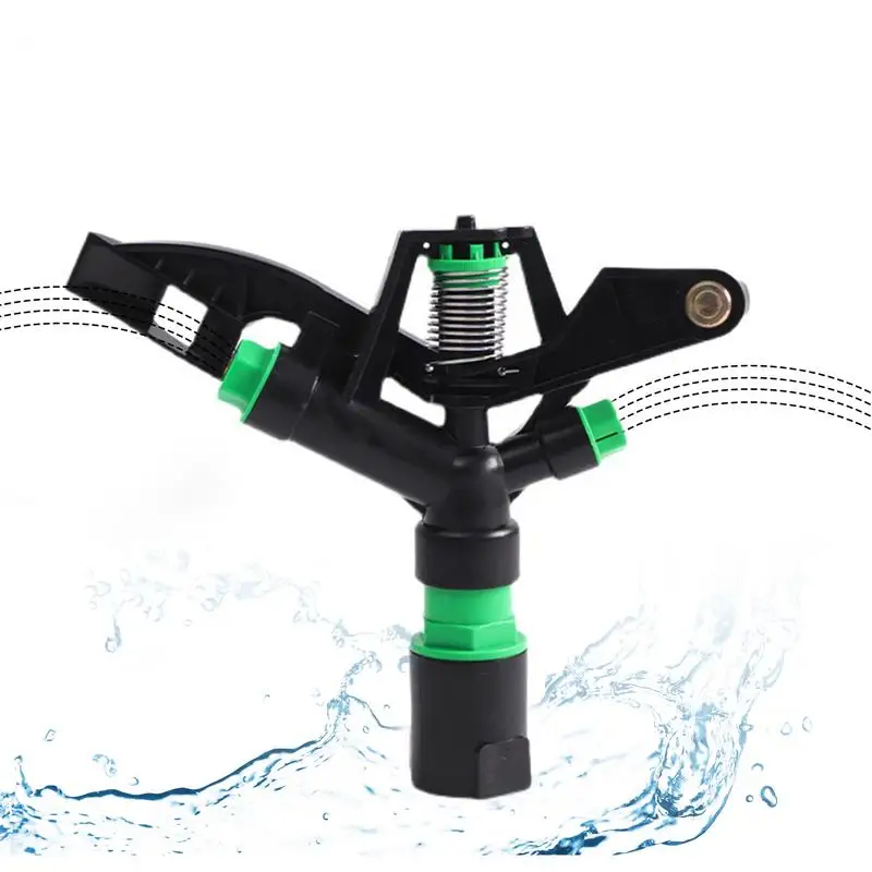 

Farm Rotating Rocker Sprinklers 360 Degrees Rotary Automatic Rotating Nozzle Adjustable Agricultural Lawn Garden Sprinklers