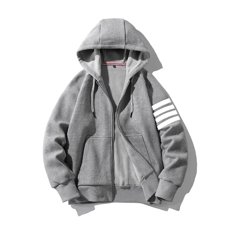

Hoodie Winter 2022 Sweatshirts Korean Fashion Streetwear Zipper Clothes Mens Clothing Casual Long Sleeve Plus Size Tops Add Wool