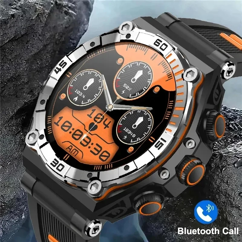 Новинка 2024 мужские Смарт-часы AMOLED с Bluetooth часы для звонков уличные спортивные