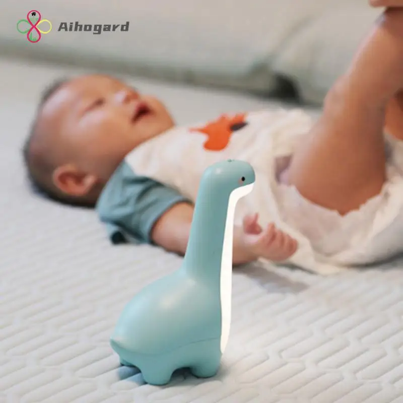 

Ночная лампа для детской кроватки, настольная лампа для ночного освещения с динозавром, светодиодная подсветка, ночник с зарядкой от Usb, милая детская лампа для кормления