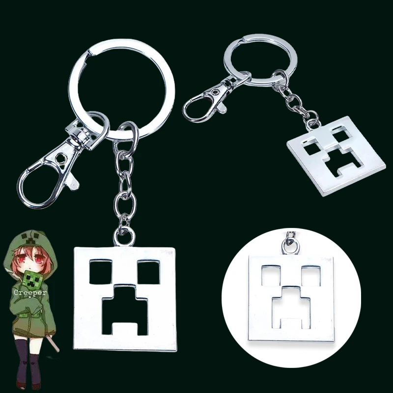 Металлический брелок Game Minecraft Creeper аниме модный рюкзак сумка украшение Y2k