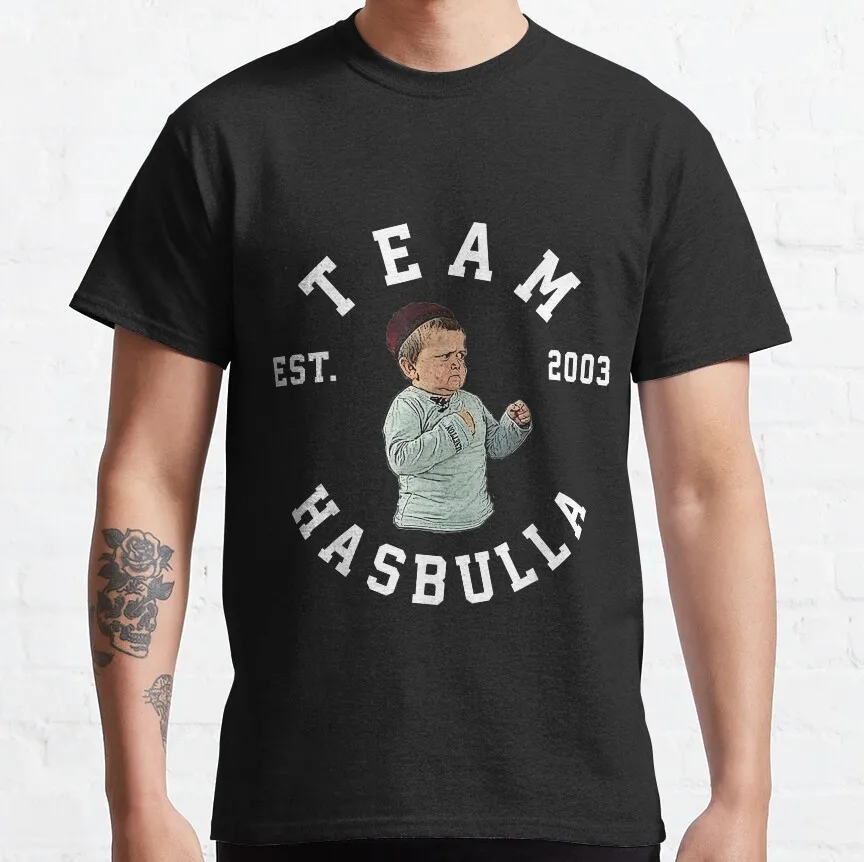 

Классическая футболка Hasbulla - Team Mma Hasbulla с мемом для смайликов Hasbulla, Классическая футболка с мемом для сражений Hasbulla, милые футболки, креативная забавная футболка