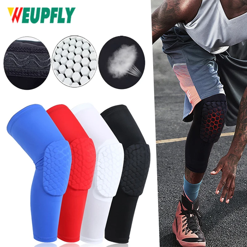 

Basketball Volleyball Knee Pads Honeycomb Foam Support Compression Leg Sleeve Knee Brace Support Sport Kneepad Fitness Equipmet