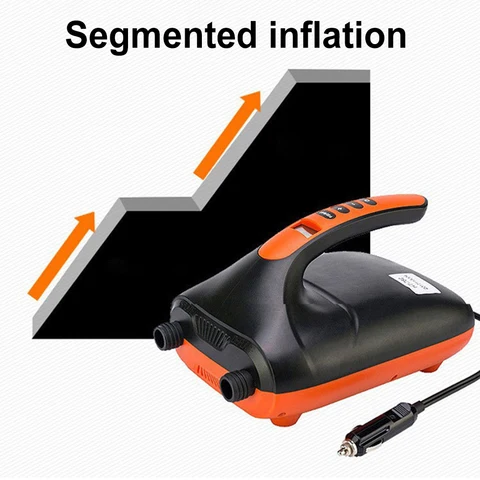 Насос для SUP Board 20PSI с автоматическим отключением, электрический воздушный насос, ЖК-дисплей, портативный воздушный компрессор для надувных лодок, каяков, лодок