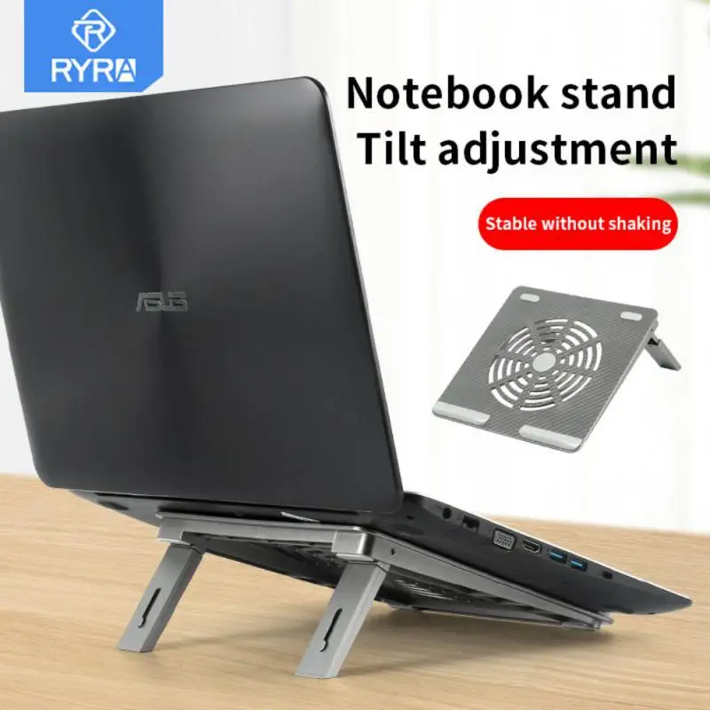 

RYRA 4-gears Adjustable Laptop Stand Portable Notebook Support Holder Non-slip Foldable Computer Riser Stand Cooling Bracket