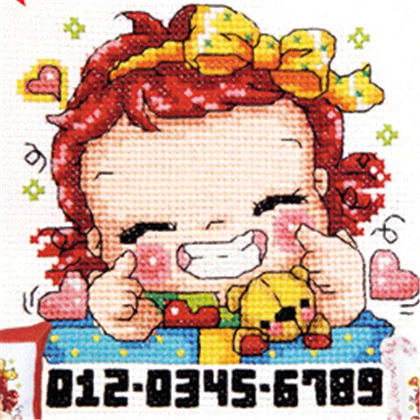 

Набор для вышивки крестом SO438, хлопок, вышивка «сделай сам», миниатюрная мультяшная вышивка