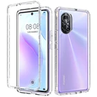 Силиконовый прозрачный чехол для телефона Huawei P50 P40 Lite P30 P20 P8 Mate 40 Pro 30 20 10