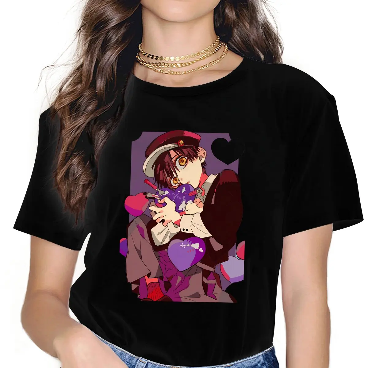 

Футболка Jibaku Shounen в стиле аниме с принтом туалета, Женские топы с графическим рисунком, Винтажная футболка из полиэстера в стиле панк и Харадзюку